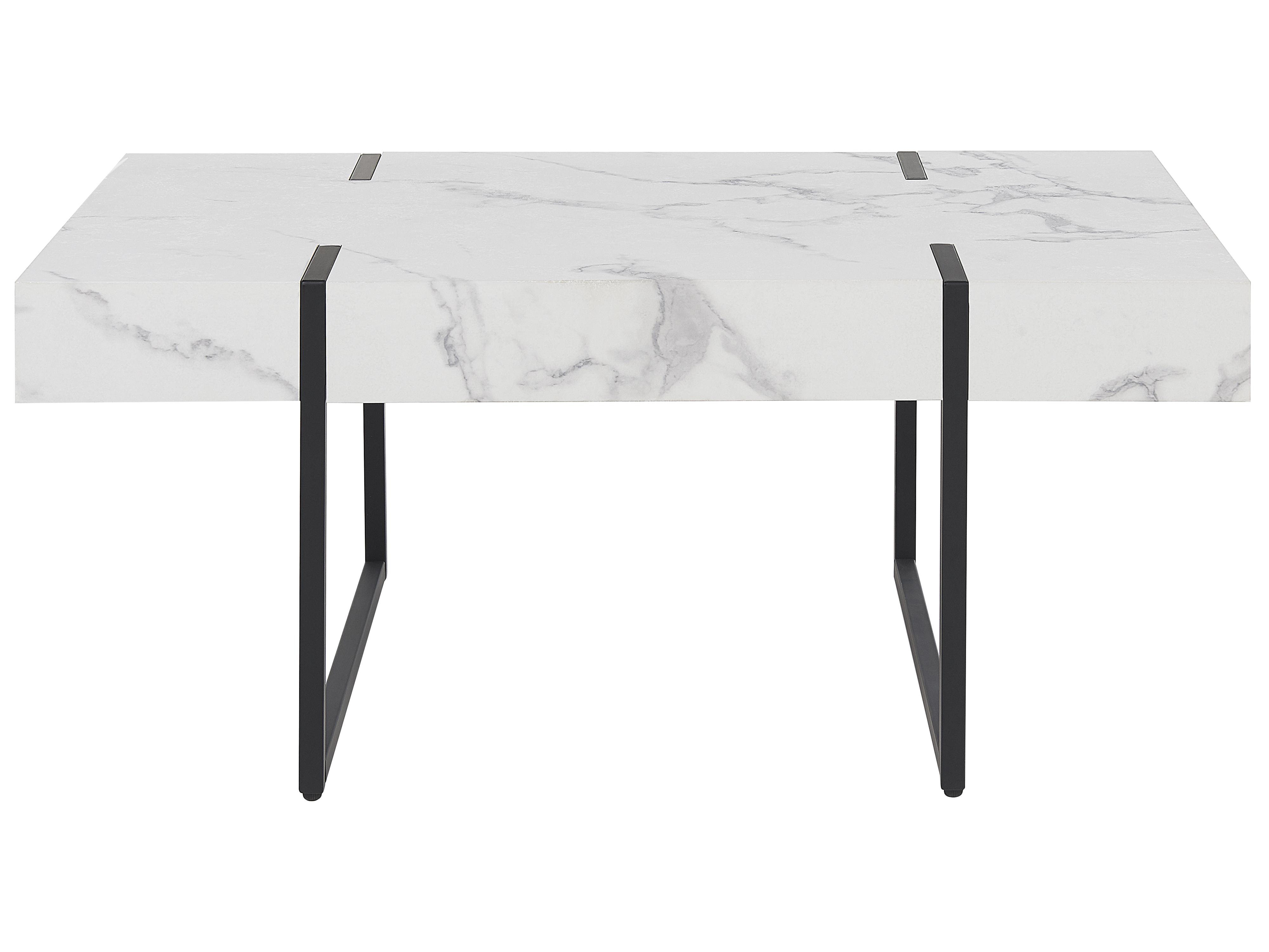 Salontafel MERCED Wit marmer