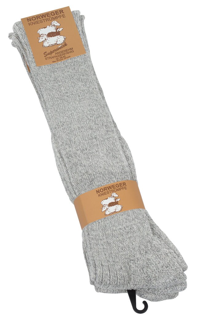 Cotton Prime® Norweger-Woll-Kniestrümpfe 3 Paar