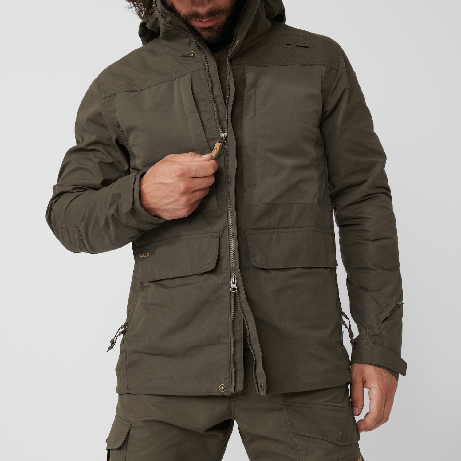 Fjällräven Lappland Hybrid Jakke, Herre<br>G1000 Silent Eco