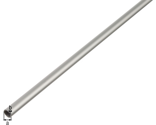 Ronde aluminium buis, zilver, Ø 6 mm, 2 m