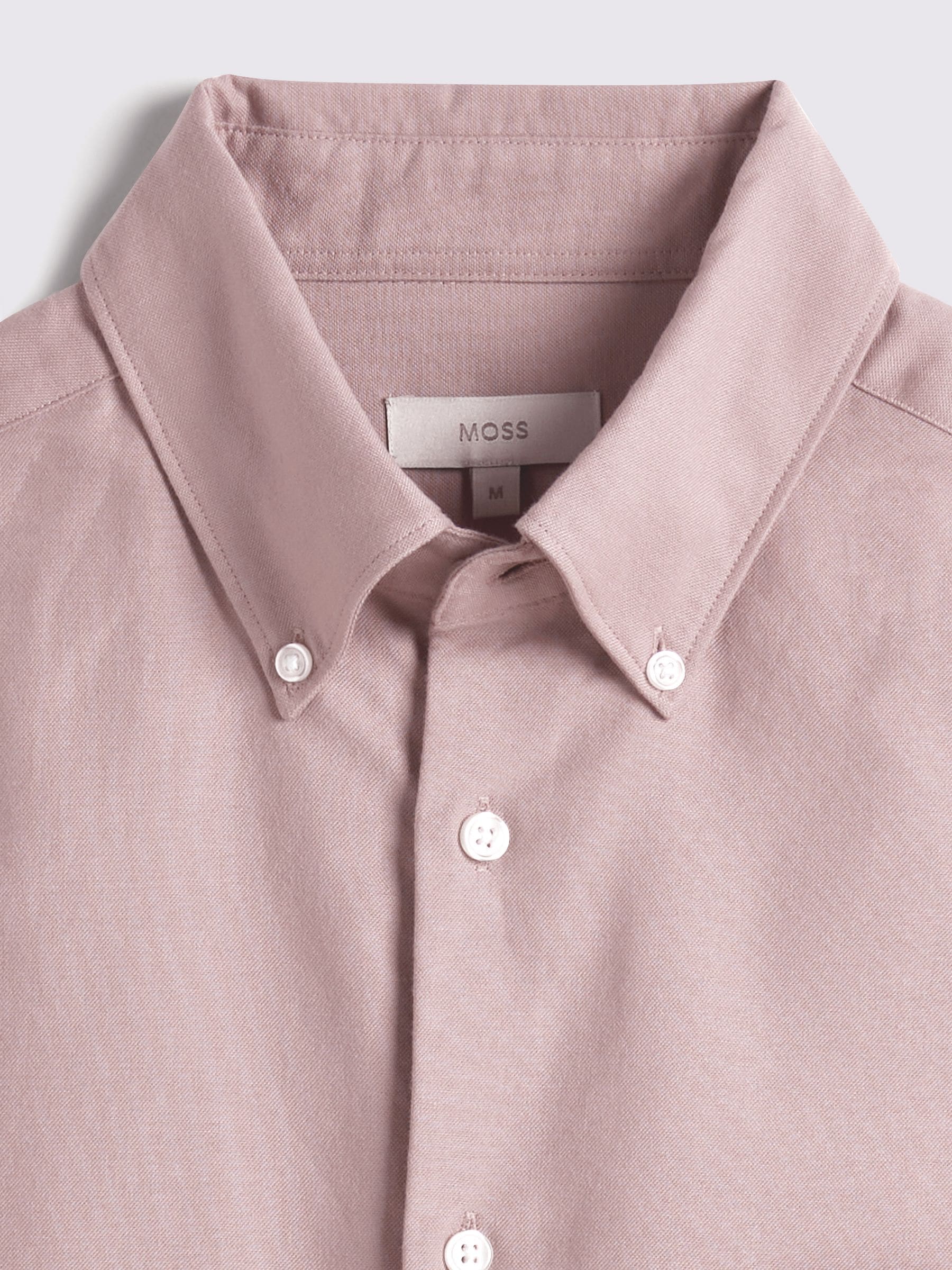 Dusty Pink - MOSS gewassen Oxford overhemd