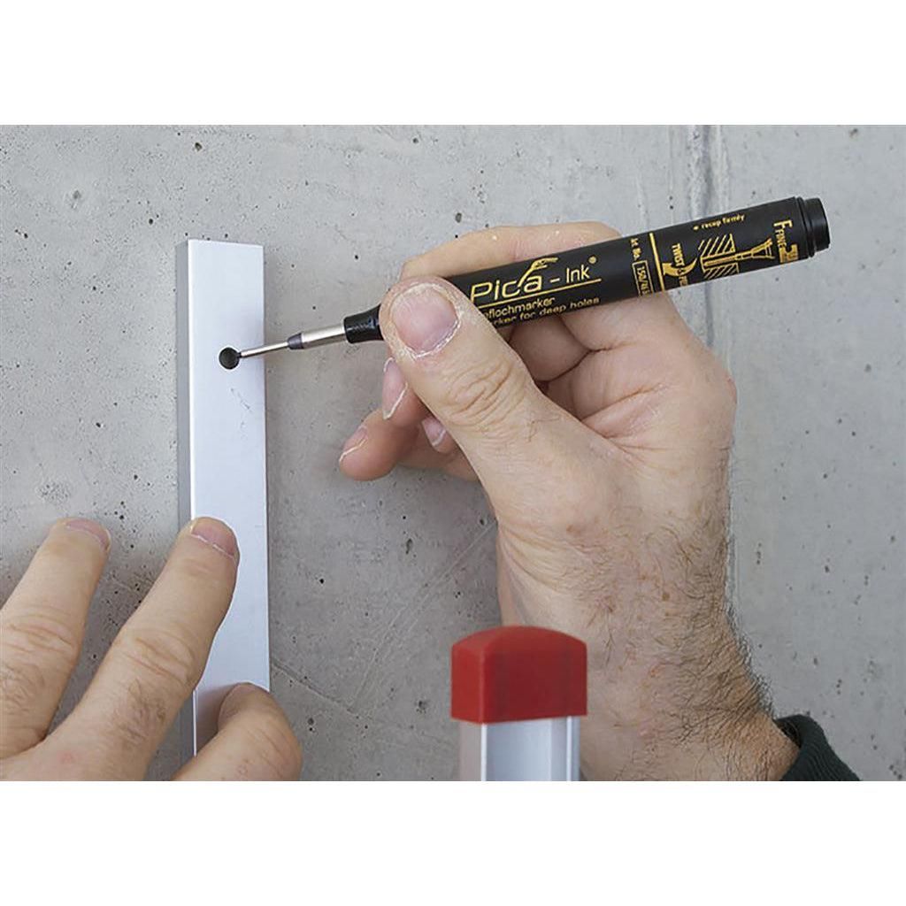 Pica 150/40 Markeerstift voor diepe gaten rood - PI15040