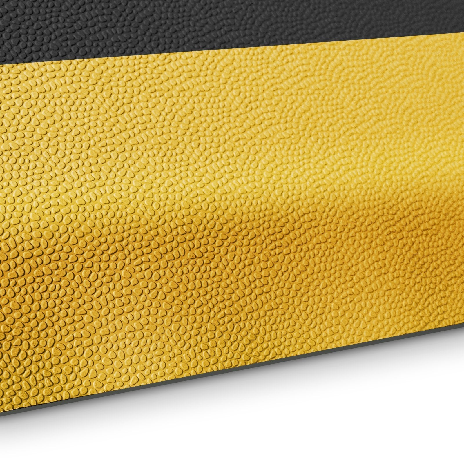 etm Anti-Ermüdungsmatten | Heavy-Duty Soft-Tritt | Schwarz-Gelb | 2-lagig