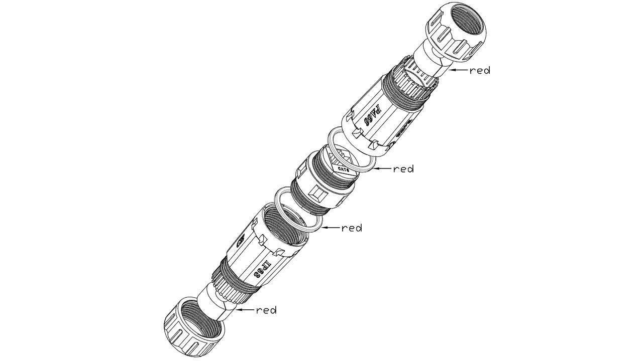 Goobay NET INLINE COUPLER CAT 6 STP, 2x RJ45 OUTDOOR IP68 Patchkabelkupplung Netzwerkkabel Verbinder