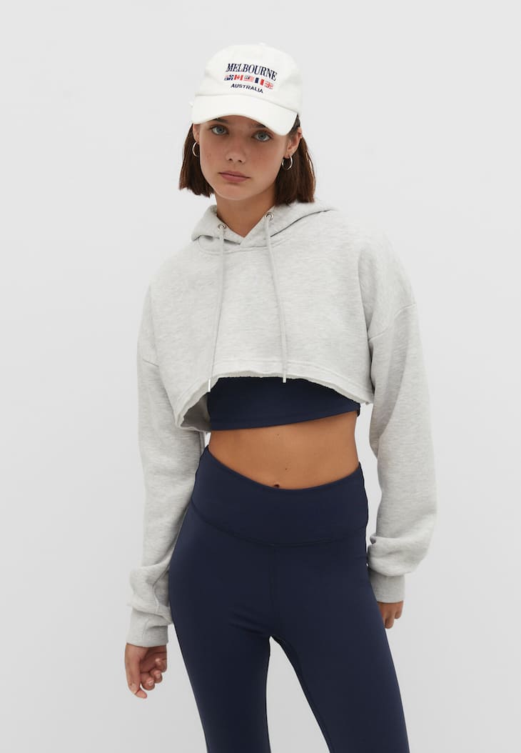Moletom cropped