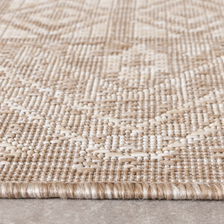 Jute buitenkleed - Atlas Aztec Bruin/Creme
