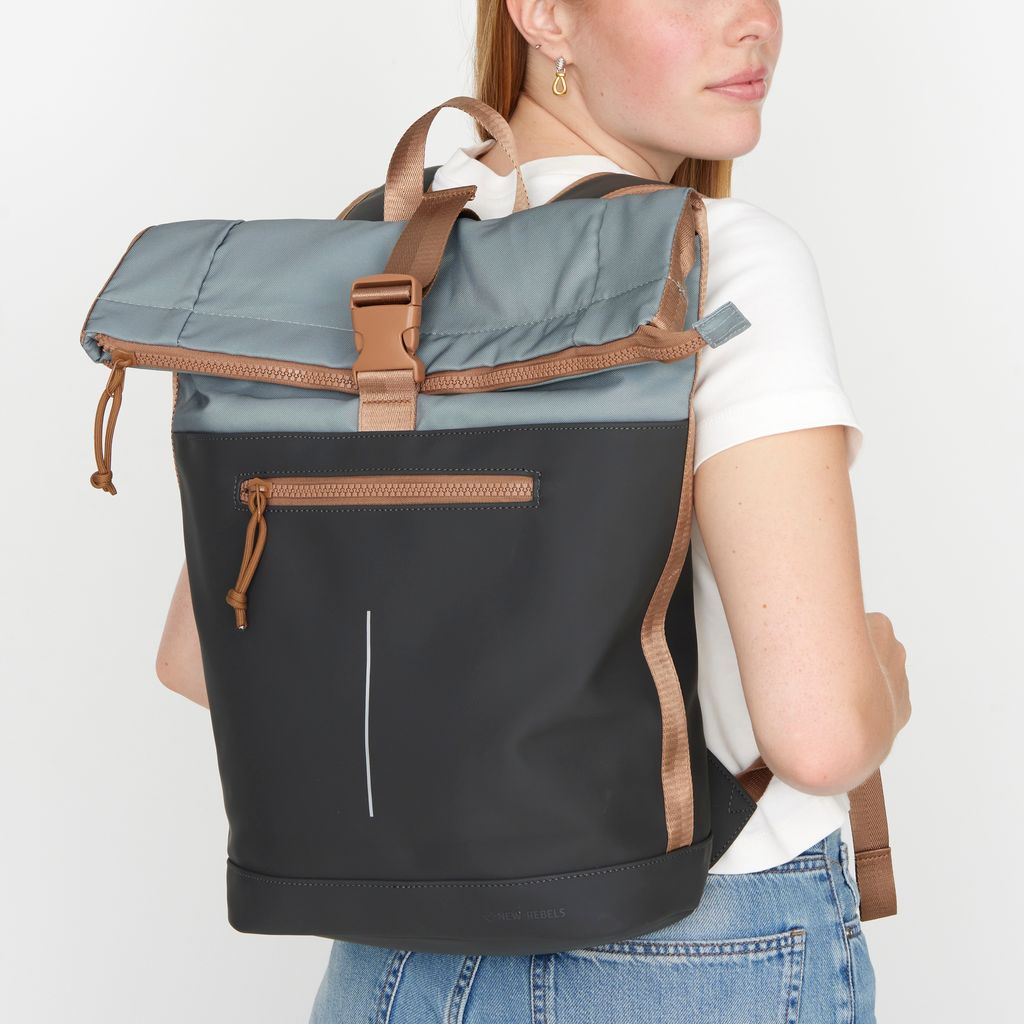 New Rebels Ferron New York Rolltop Backpack 16L Antracite