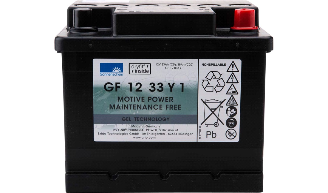 Batteri Exide 12V-33Ah GF12033Y-1 GEL
