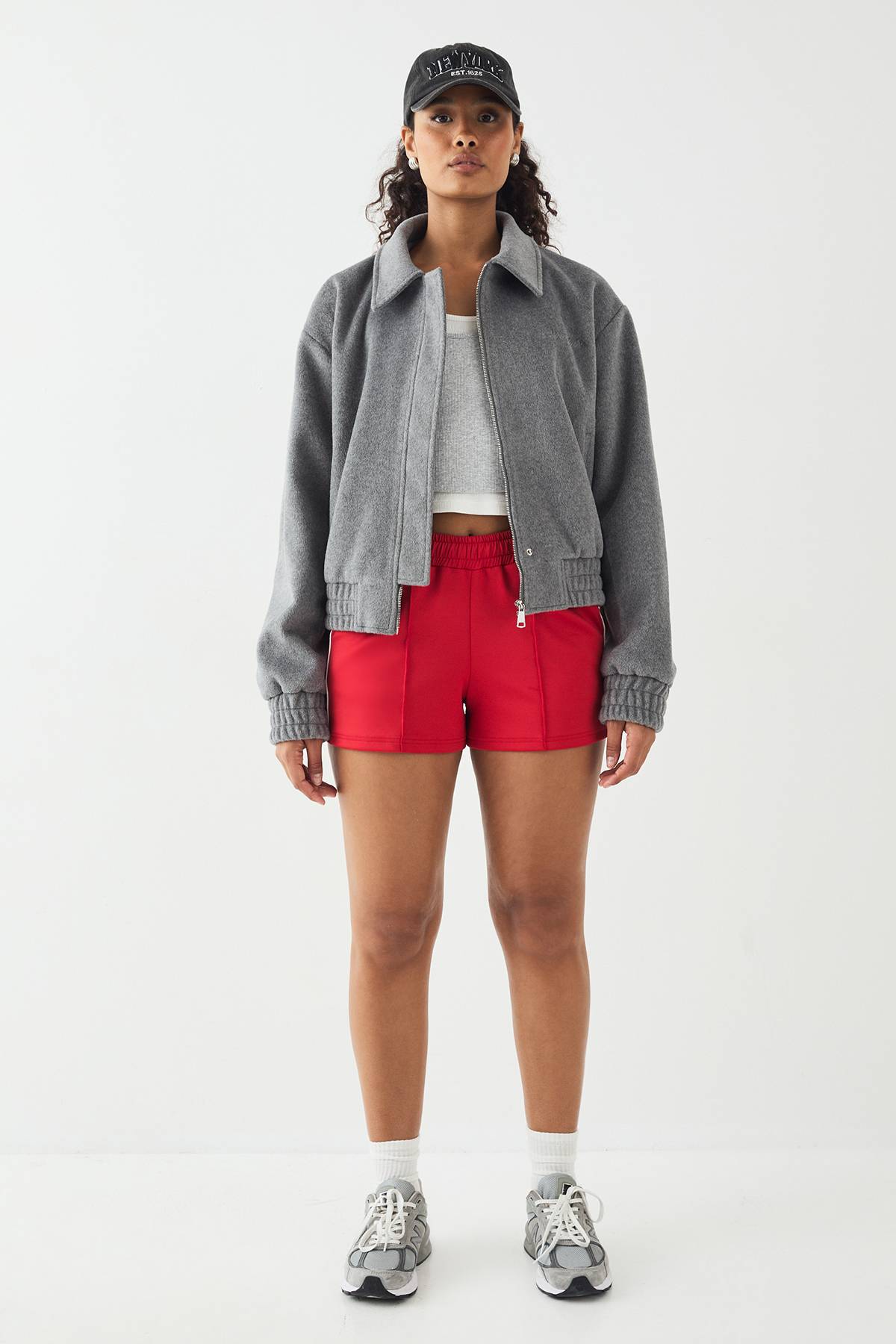 Veste à Col Brodée avec Fermeture Éclair DSGN Studio