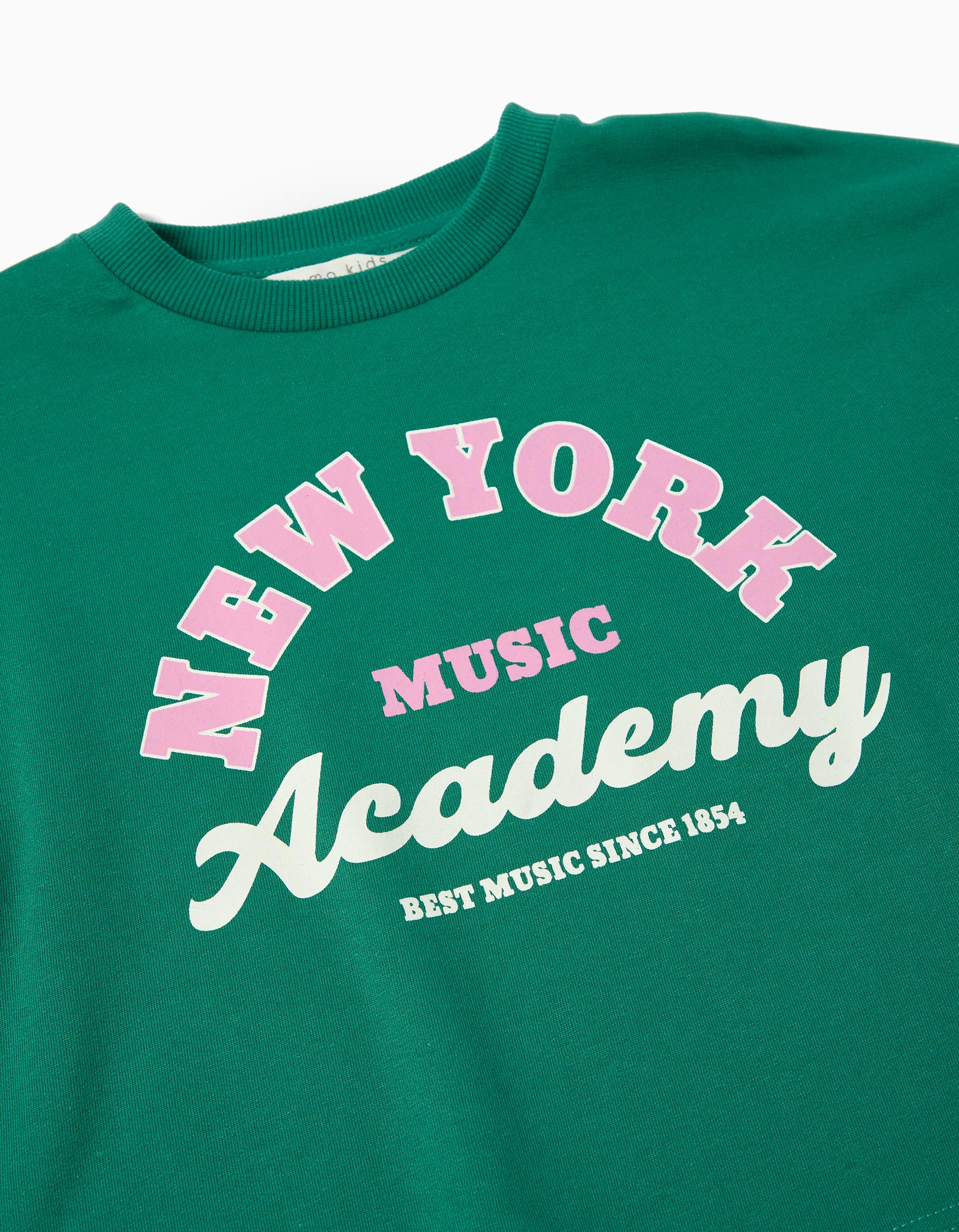 Sweatshirt de Felpa, Menina, Verde