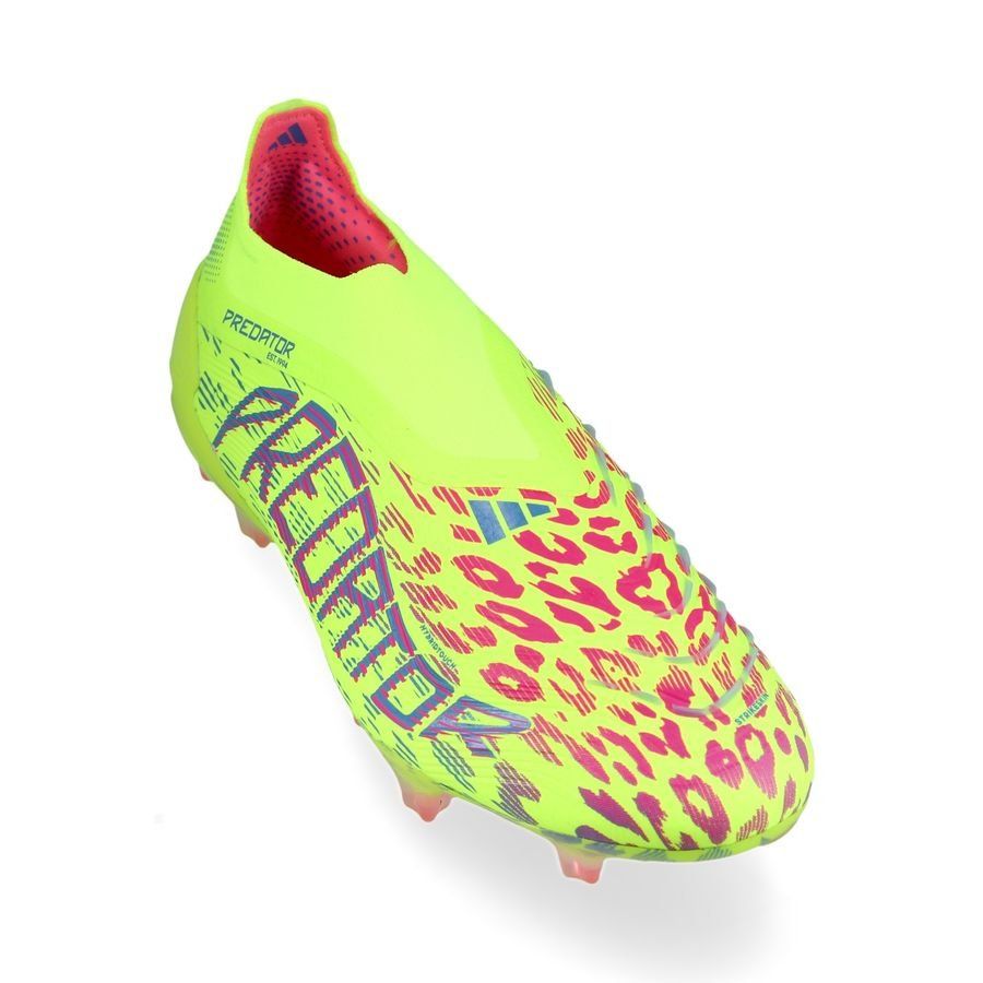 adidas Predator Elite Laceless FG Mystic Victory - Lucid Lemon/Lucid Pink/Blue Fusion