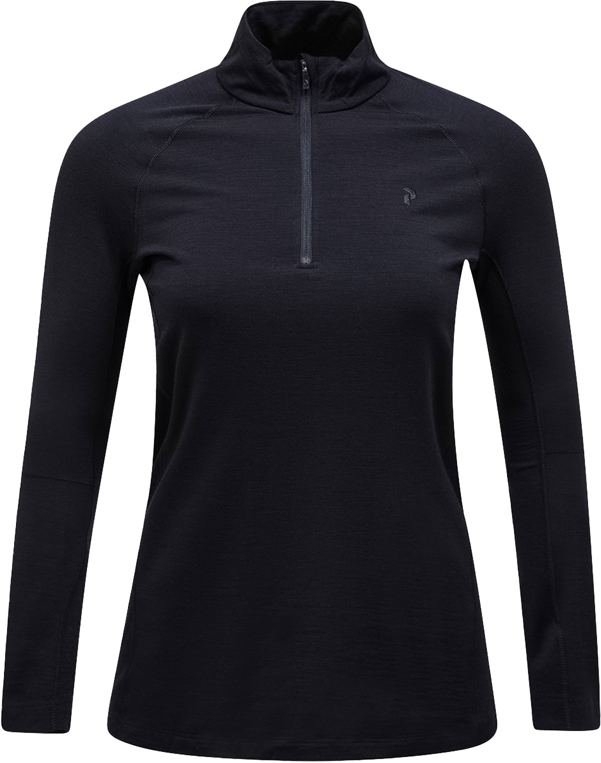 Magic Half Zip Dame Black/Black