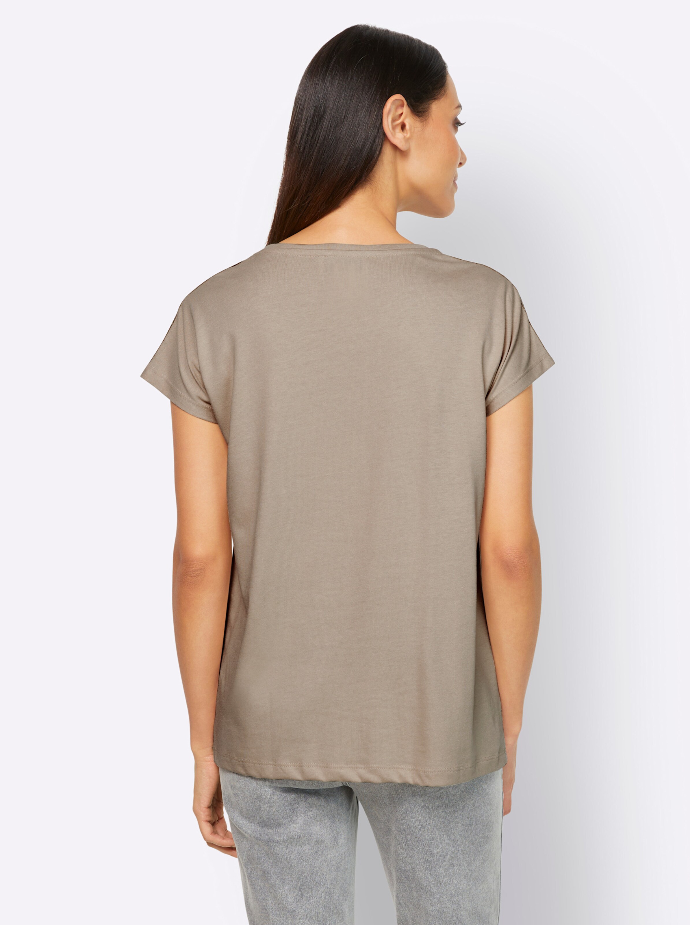 heine Druck-Shirt in ecru-bleu-bedruckt