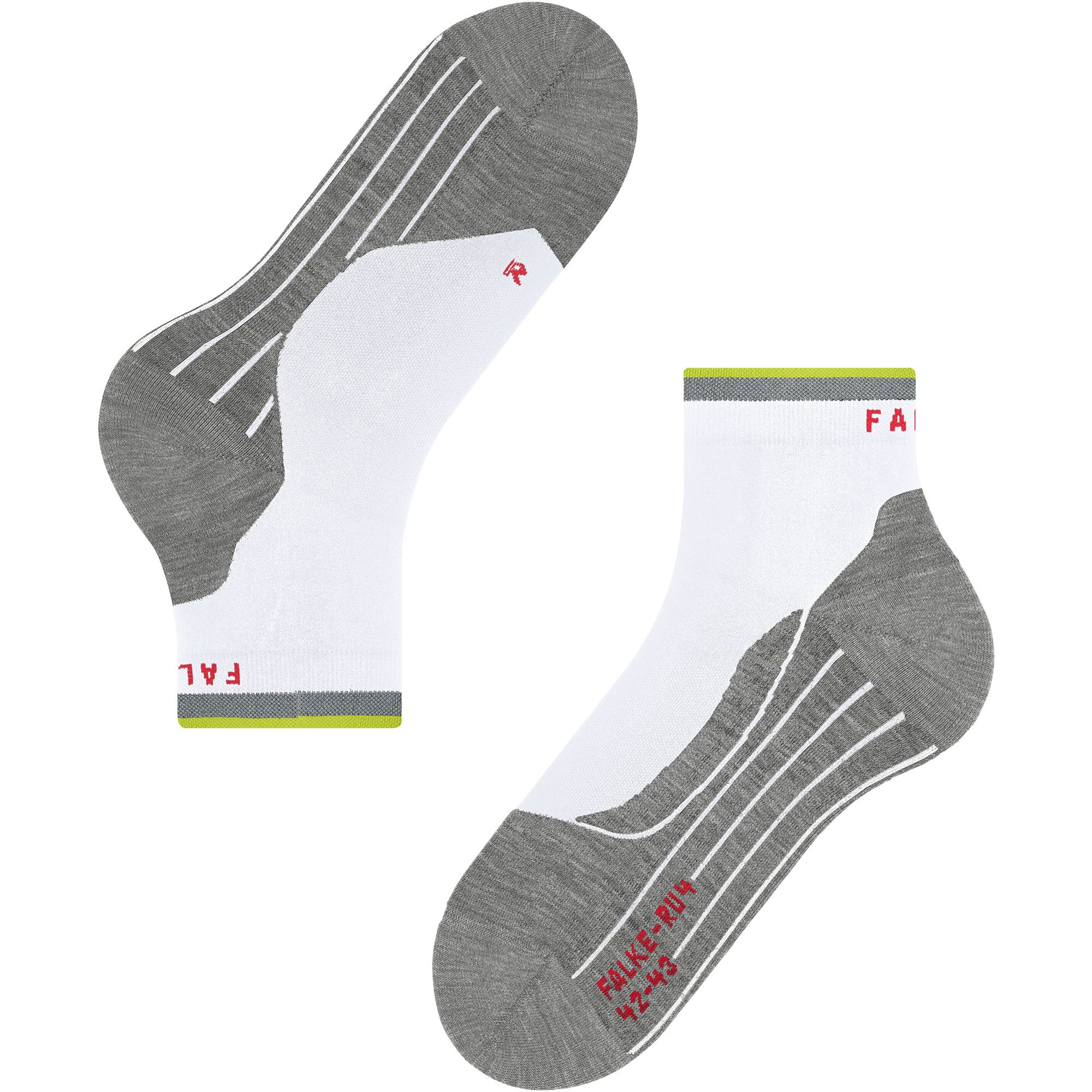Falke RU4 Endurance Short Reflect Laufsocken Herren weiß