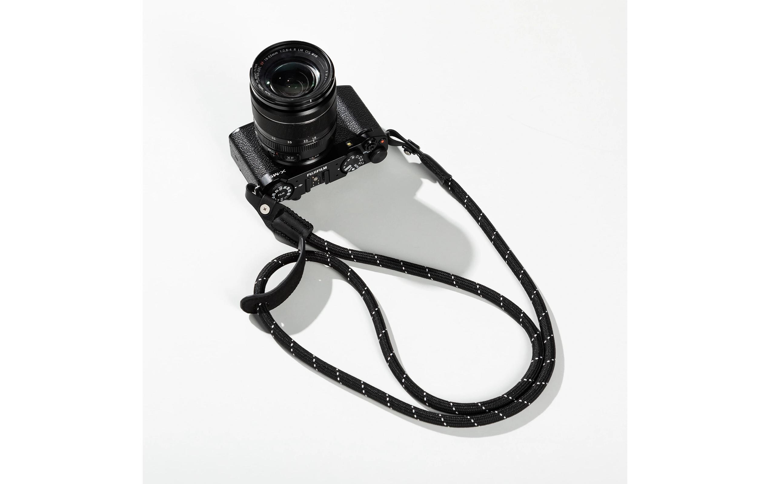 Universal Braided Shoulder Strap SchwarzKameragurt mit einer Tragkraft bis zu 10 kg