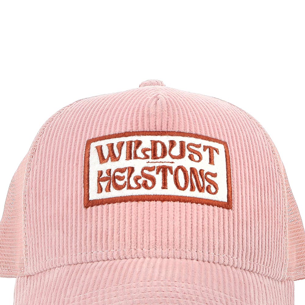 Helstons - Wildust - Casquette femme Dusty Trucker Rose / Blanc
