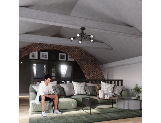 SOLLUX LIGHTING - Applique artemis 1 noir