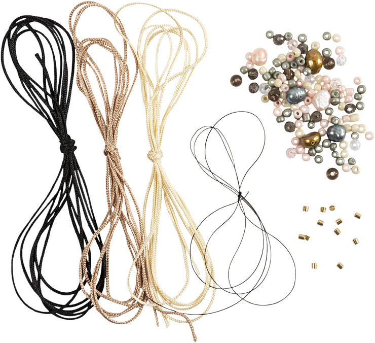 Creativ Company Mini DIY Kit Smykker, Armbånd med knyttet lås