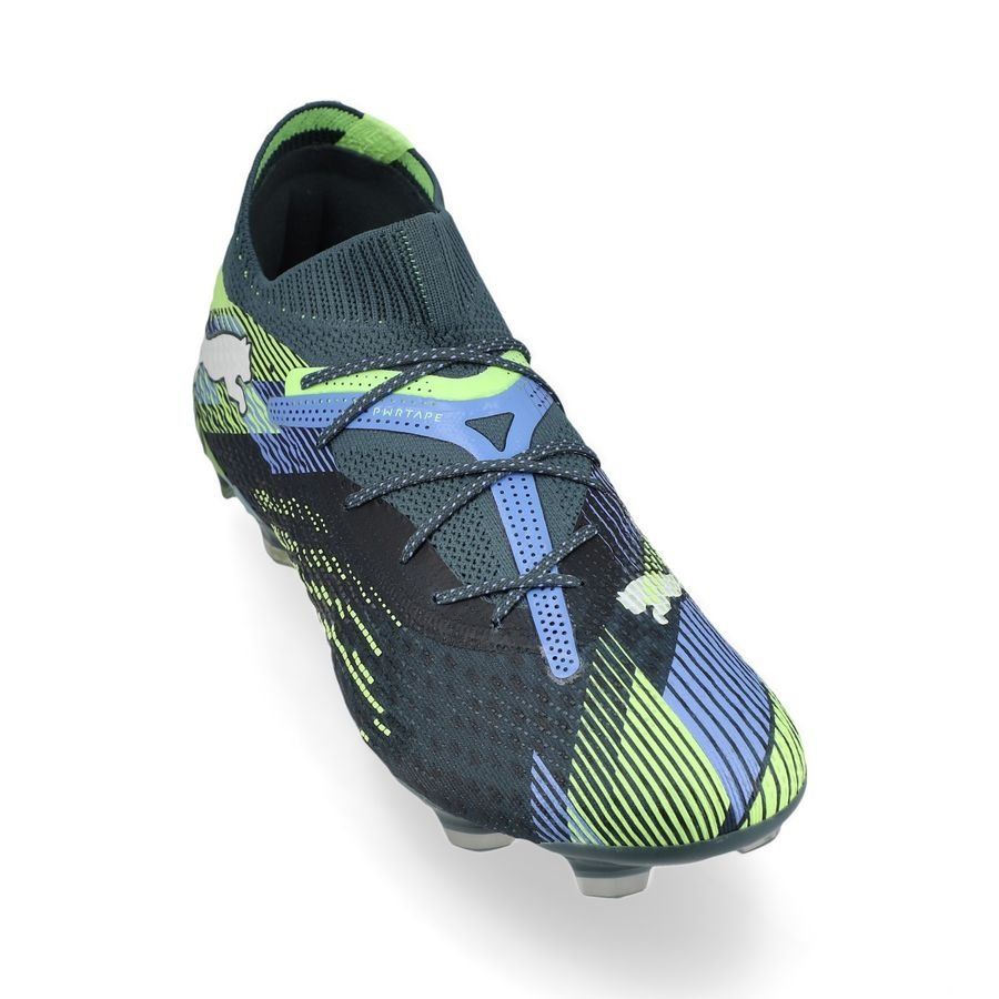 PUMA Future 7 Ultimate FG/AG Lights Out - Gray Skies/Blanc/Fizzy Apple Femme