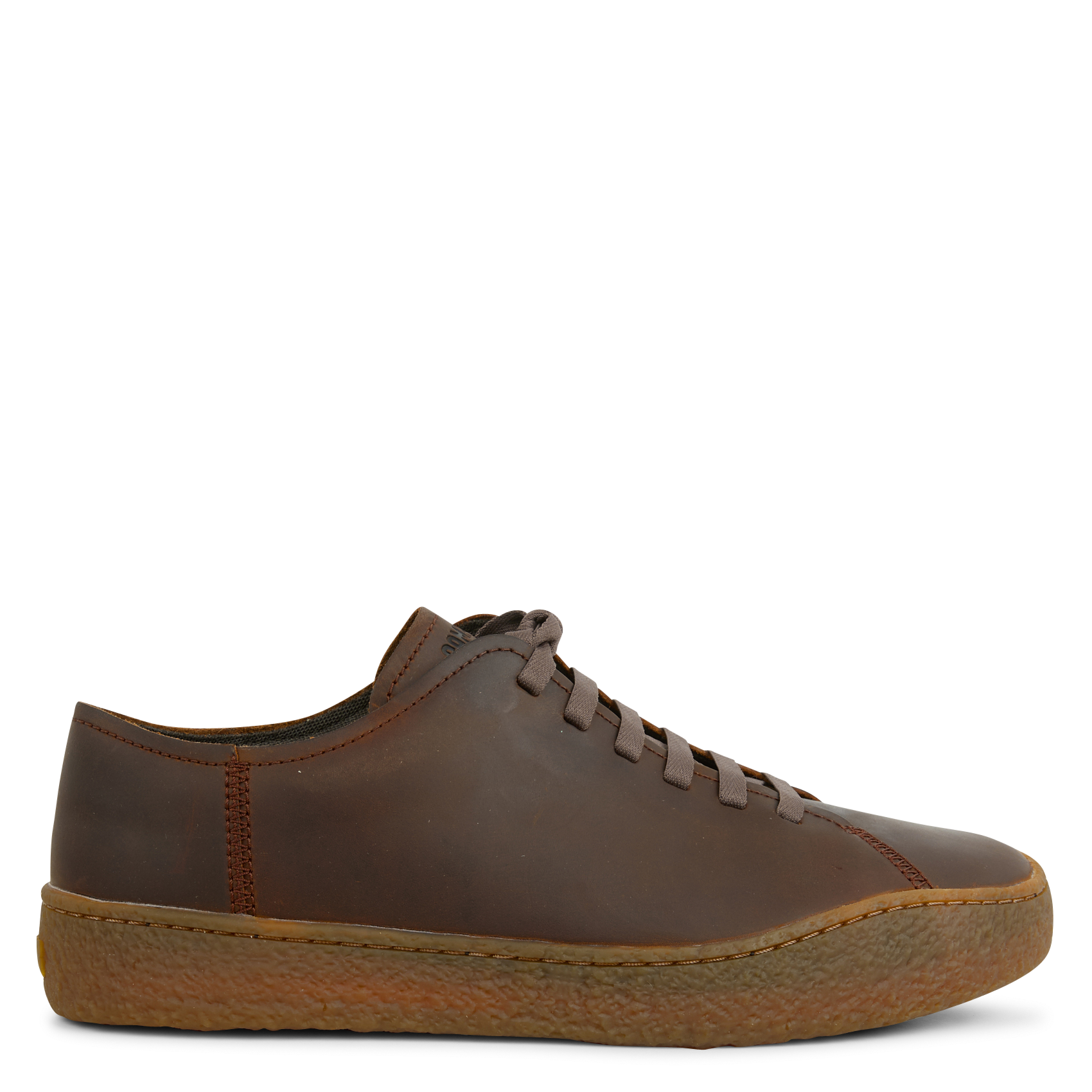 PEU TERRENO - Baskets basses en cuir | Marron
