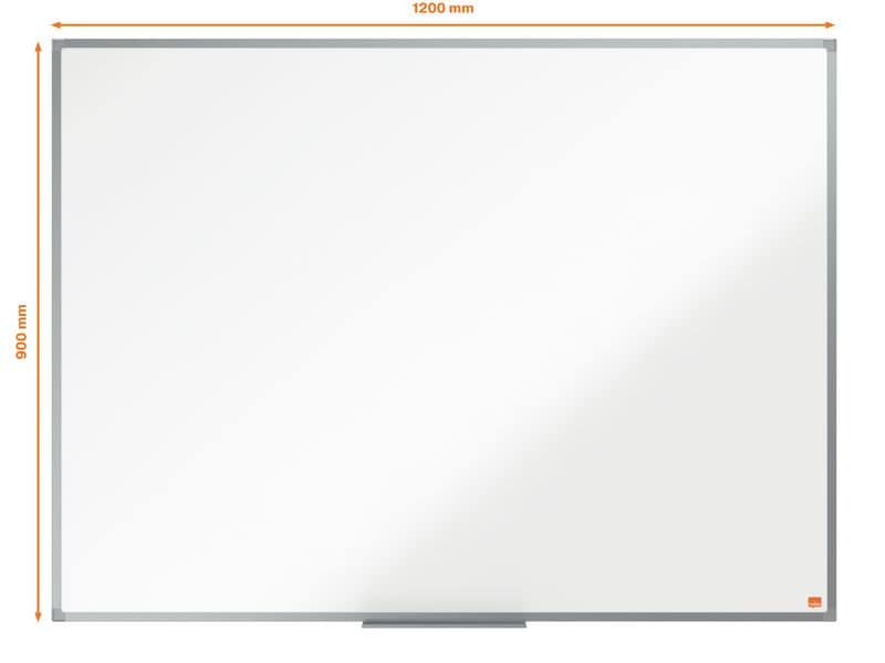 Nobo Essence Whiteboard aus Stahl, 90 x 120 cm, magnethafte Stahl Whiteboard im klassischen Format 90 x 120 cm mit magnetischer Oberfläche und Eckmontage