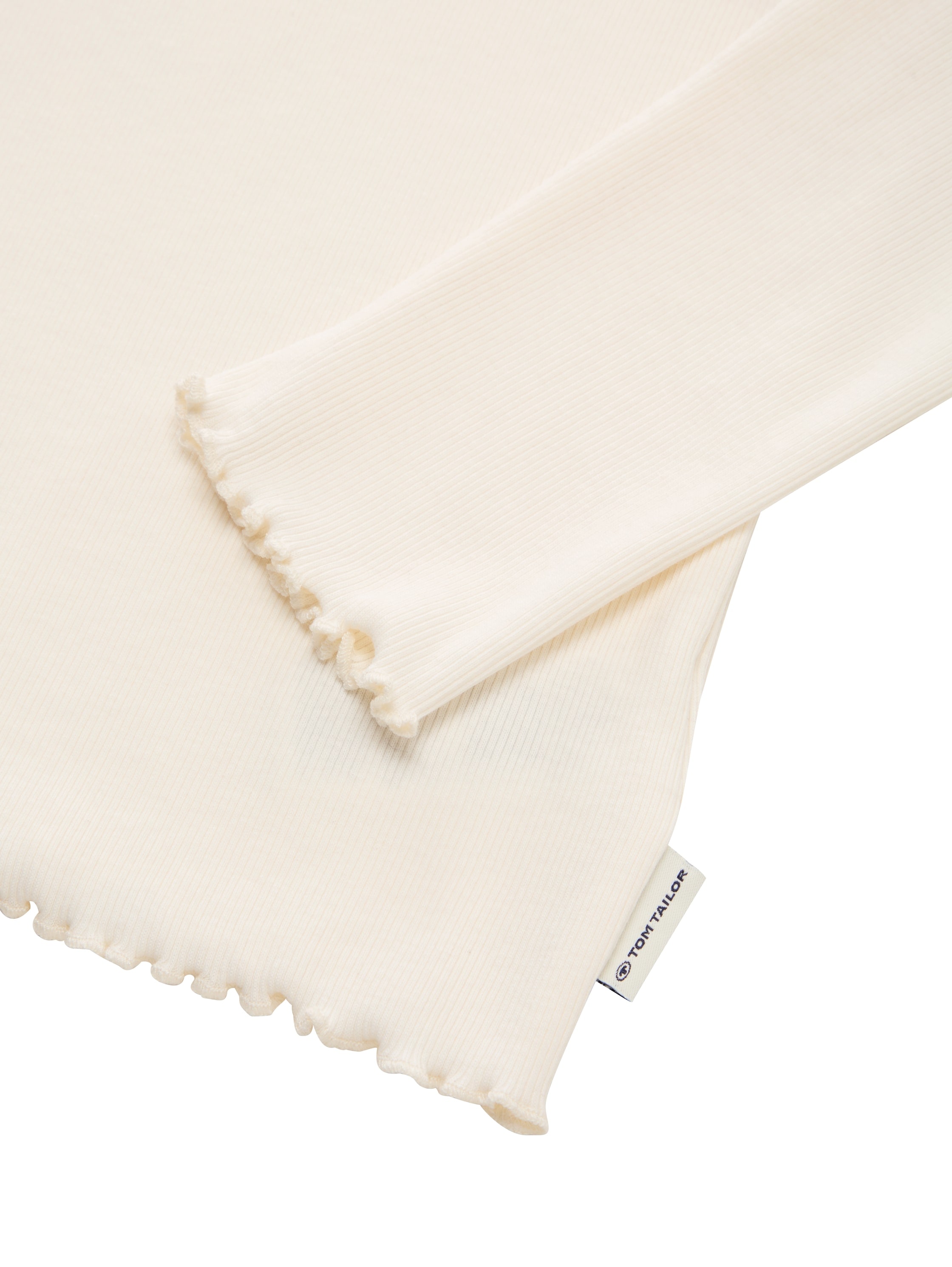 TOM TAILOR Langarmshirt , mit Rippstruktur