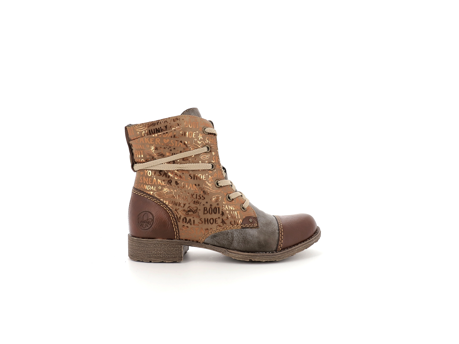 Rieker-70822 Synthétique Marron Moyen