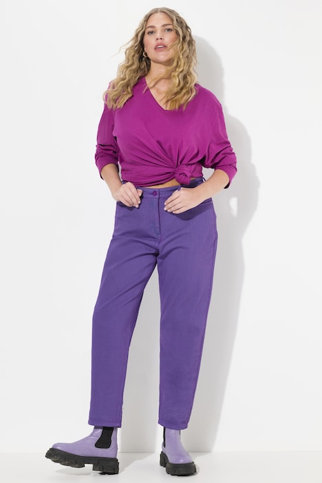 Mom-Colorjeans, Trendfarbe, 5-Pocket-Schnitt