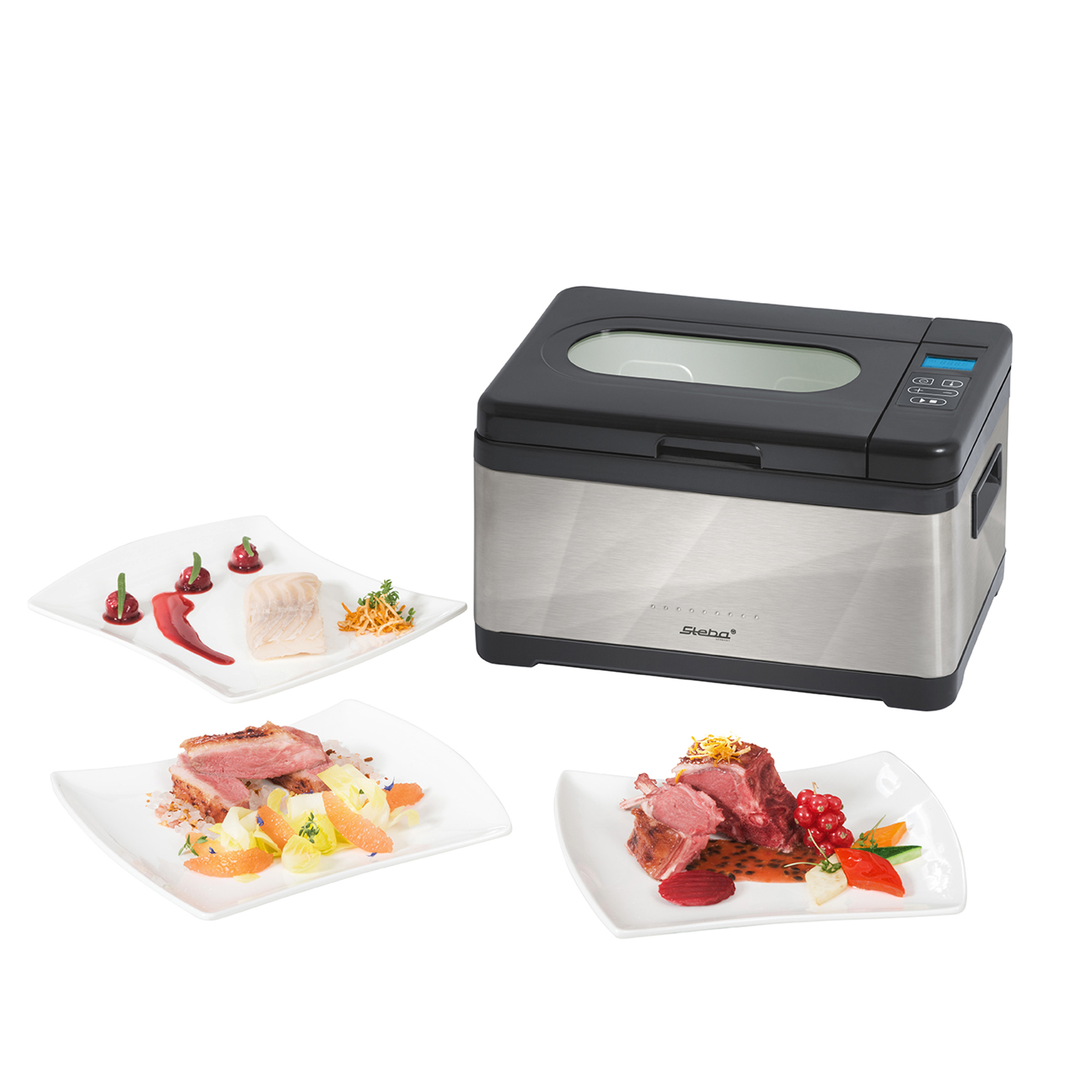 STEBA Sous-Vide Garer - Edelstahl-schwarz - 10 Liter