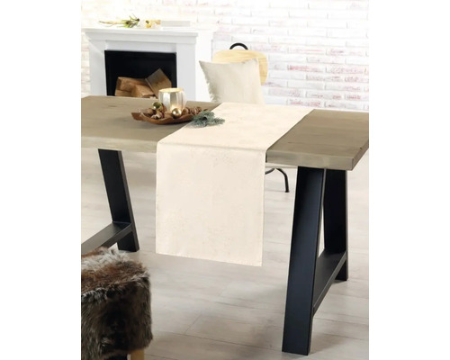 Tafelloper Ice Crystal Goud 40 x 150 cm