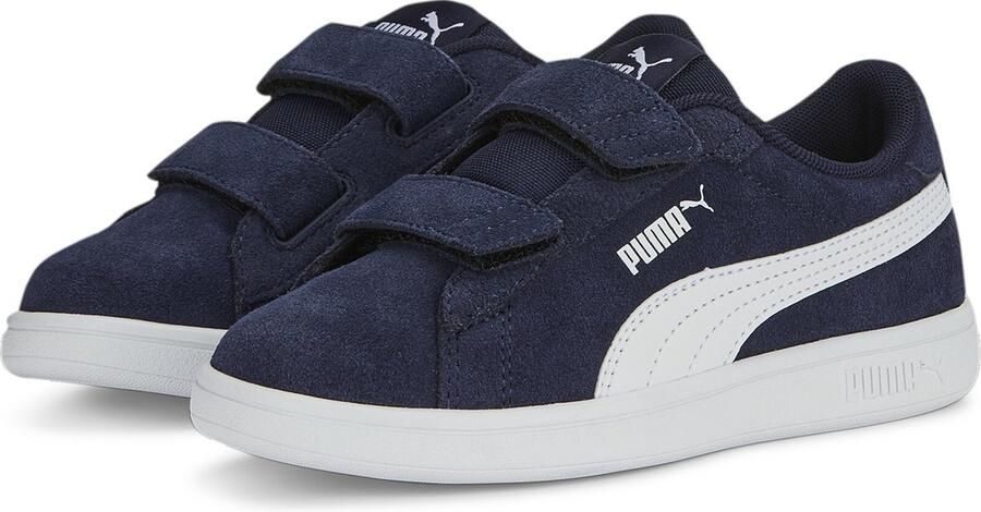 Puma Smash 3.0 SD V sneakers donkerblauw wit Suede Logo 22