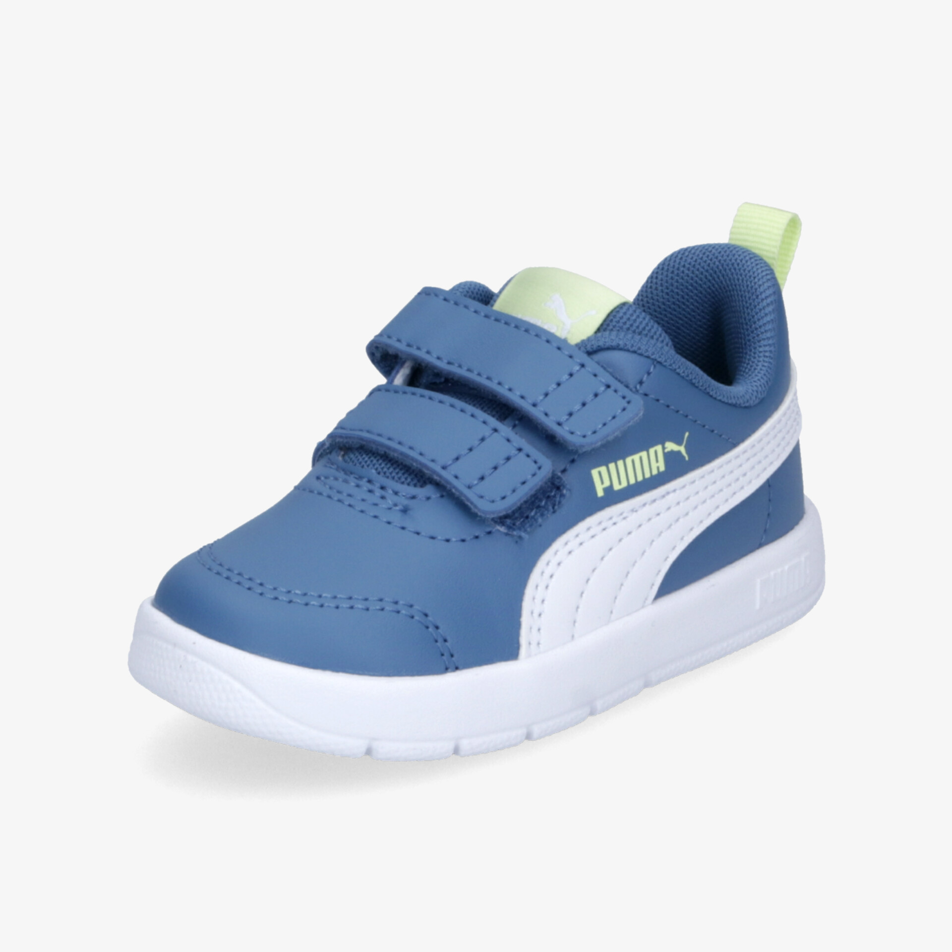 PUMA Courtflex V3 Kinder Sneaker Low blau