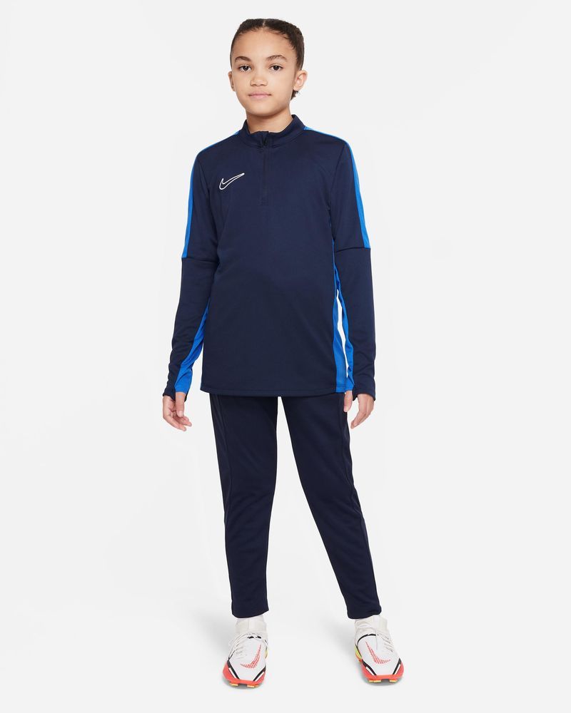 Haut d'entrainement 1/4 Zip Nike Academy 23 Bleu Marine & Bleu Royal pour enfant