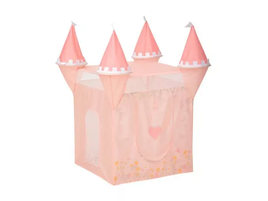 Cabane de jeu en polyester rose 130x78x78cm