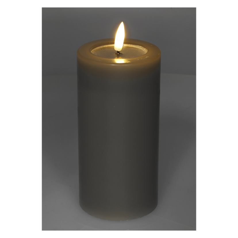 Kubbelys med flakkende flamme LED 15 cm