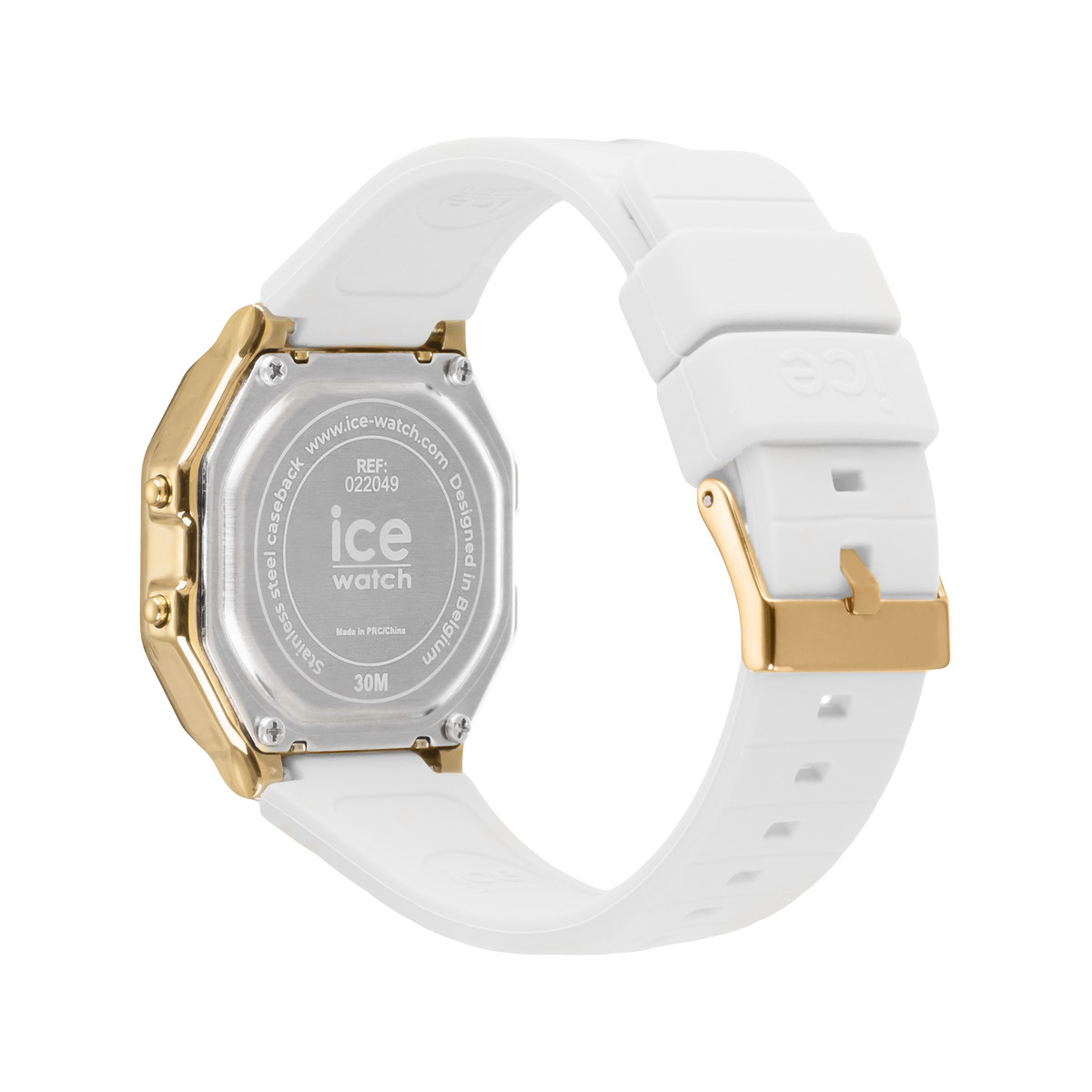 Montre ICE WATCH ice digit retro femme bracelet silicone blanc