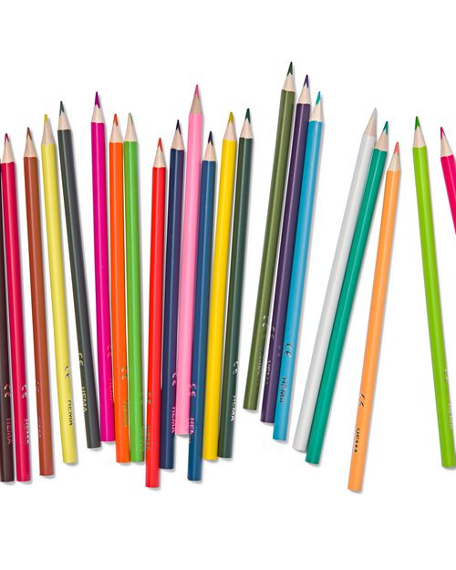 24 crayons de couleur triangulaires