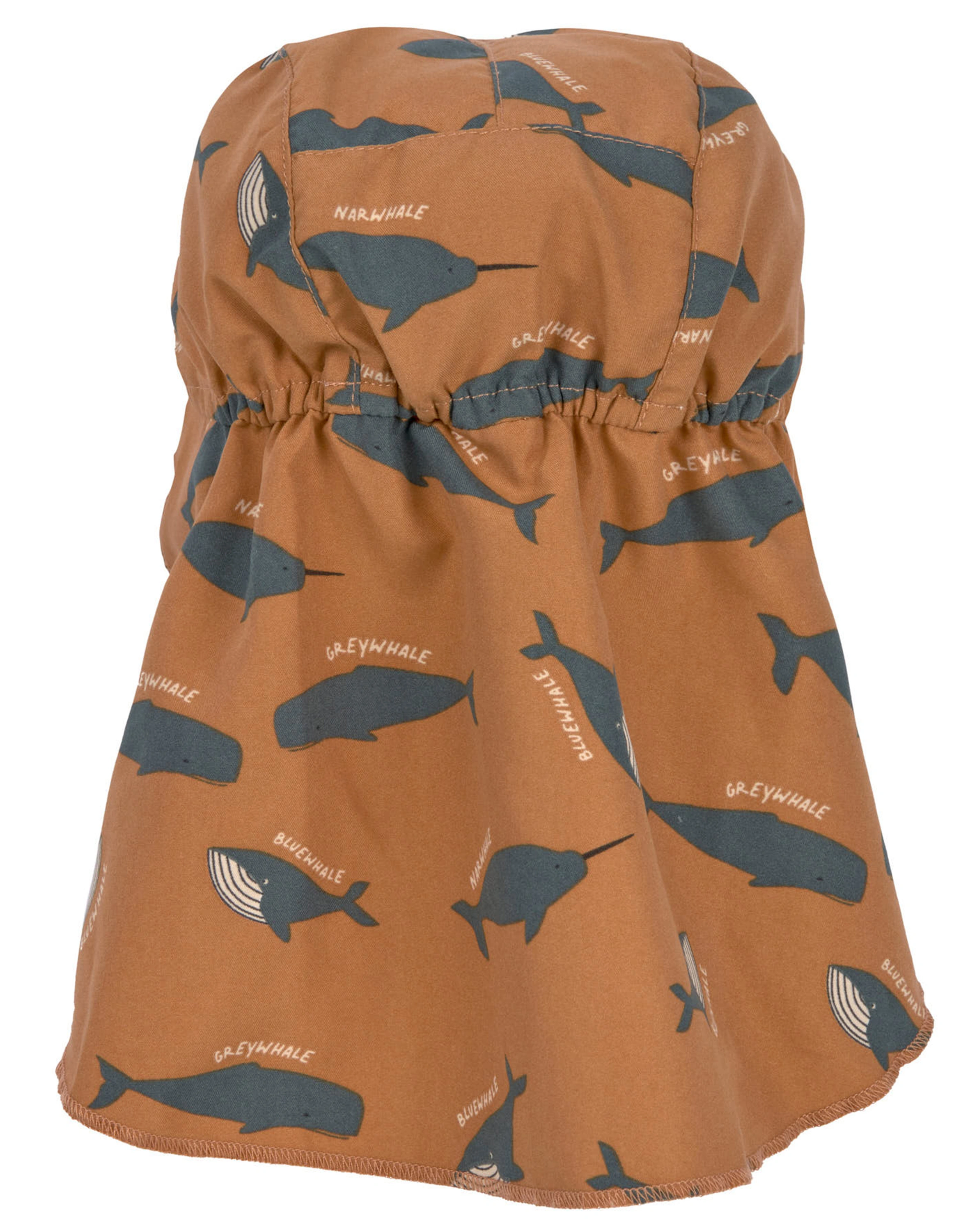 Schirmmütze WHALE mit Nackenschutz in caramel