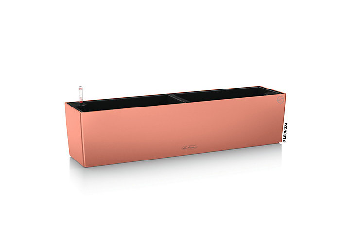 Jardinière Lechuza Color rouge corail 80 x 19 x h.19 cm