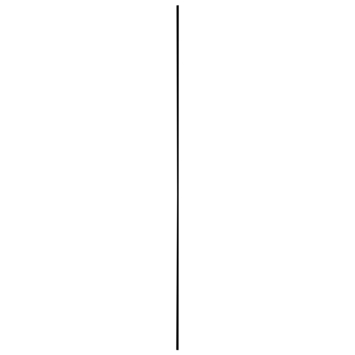 Hockeystickprofiel kunststof zwart 8x21 mm lengte 260 cm