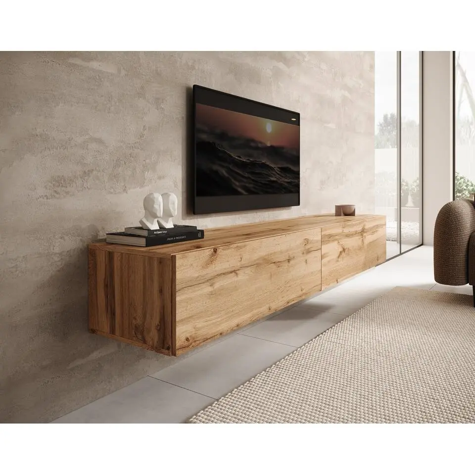 Meubella - TV-Meubel Palm - Eiken - 200 cm