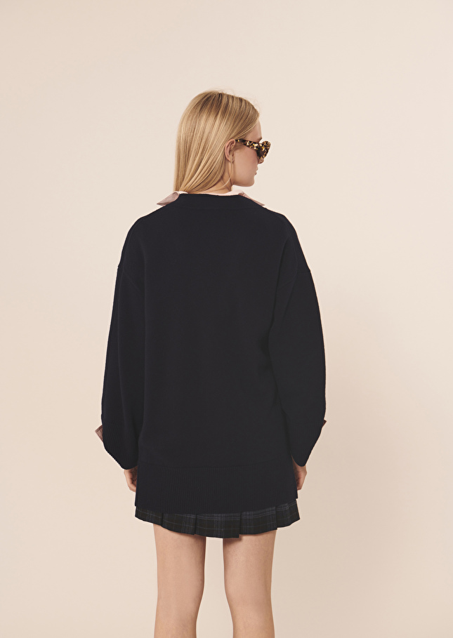 Gilet Gingerbleu nuit en laine