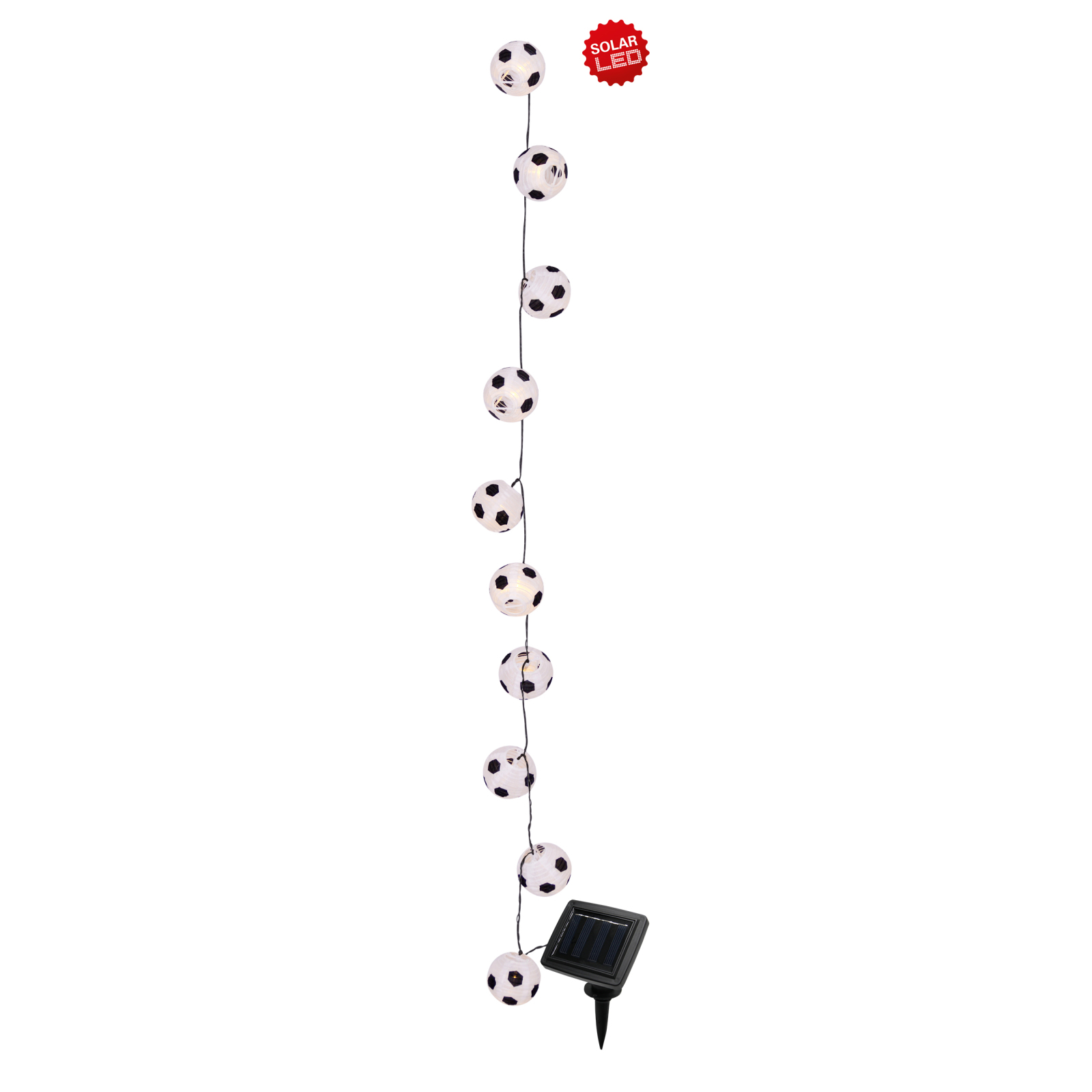 LED-Solar-Lichterkette - Japanballon - Fußball - 580 cm