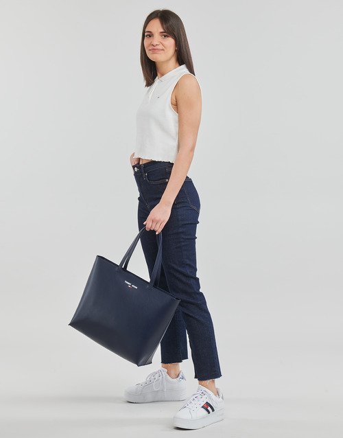 Tommy Jeans - TJW CROP SLEEVELESS RIB POLO Crudo