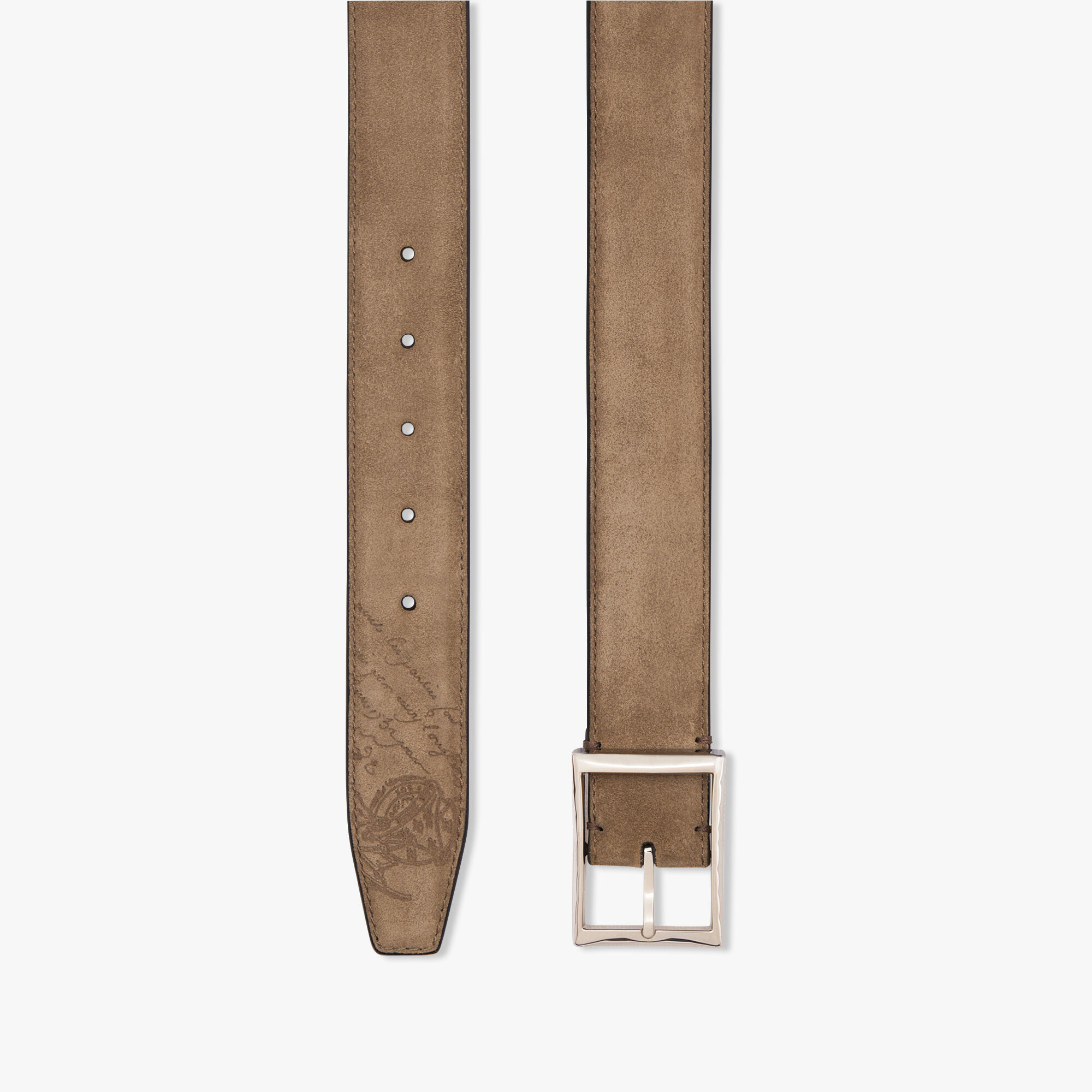 Ceinture Classic 35 mm En Cuir Camoscio Scritto
