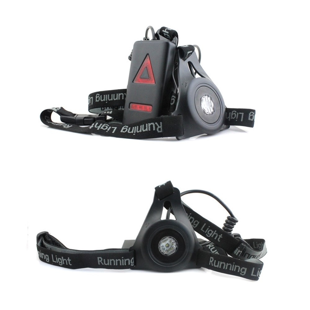 Running Light Sport Lauflicht LED Brust Lampe 250LM (IP65)   Wiederaufladbar