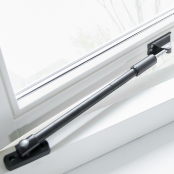 AXA telescopische raamuitzetter zwart 35 cm buitendraaiend