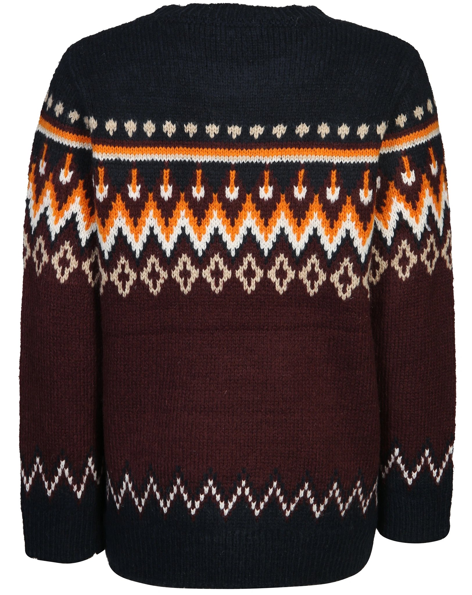 Strickpullover JACQUARD in pflaume