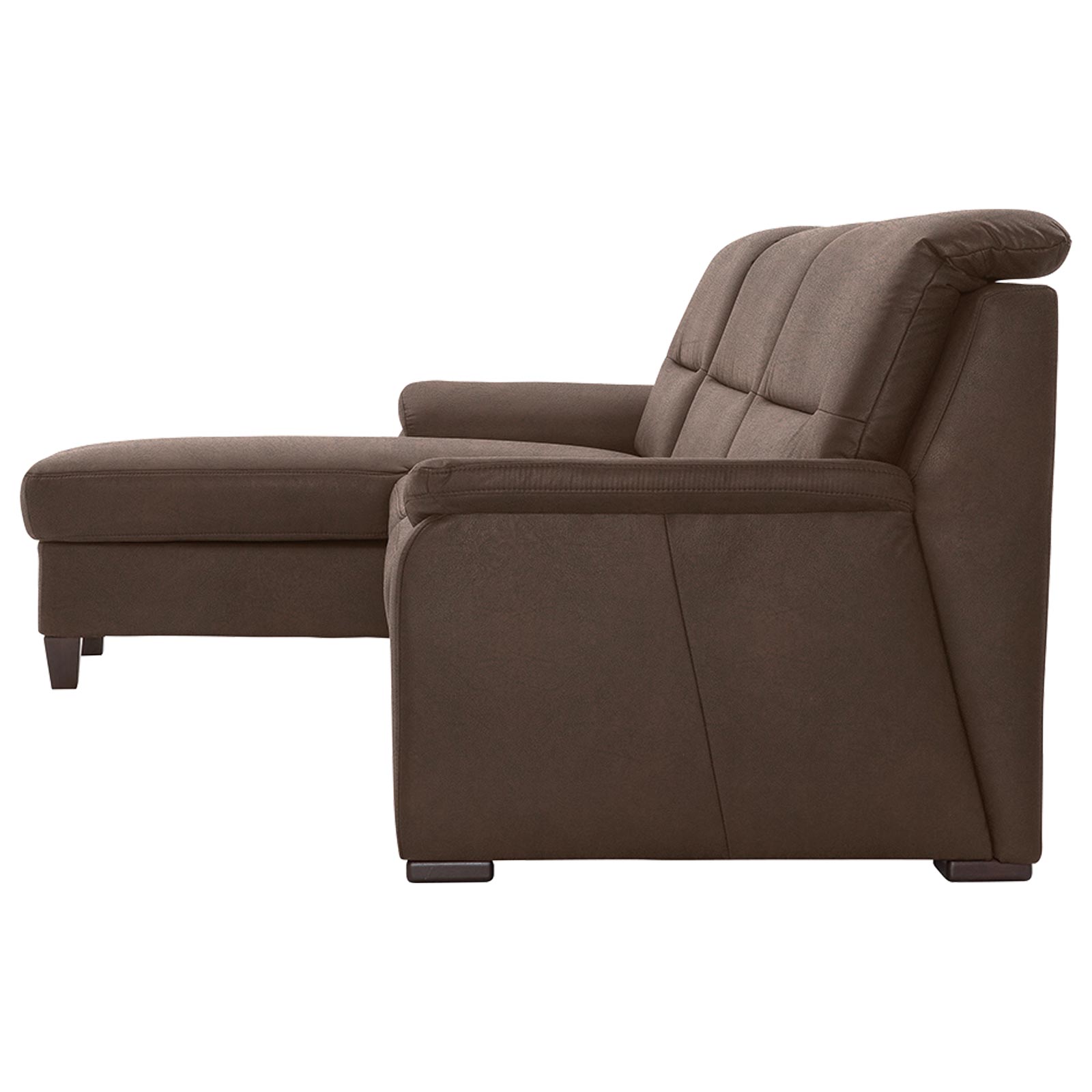 polsterpower Ecksofa - Saddle nougat - Basismodell - Recamiere links