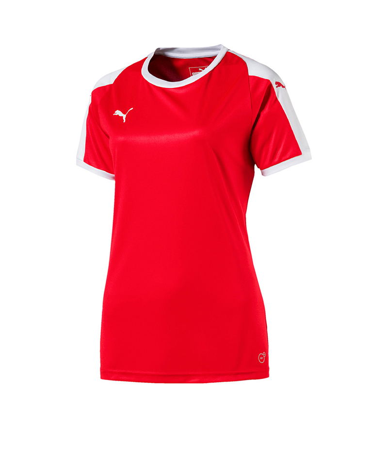PUMA LIGA Trikot kurzarm Damen Rot Weiss F01